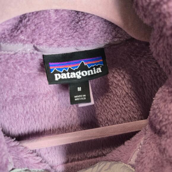 Patagonia Re-Tool Snap-T Fleece Pullover Sweater Jacket Purple Gray Polartec Med - Picture 4 of 9